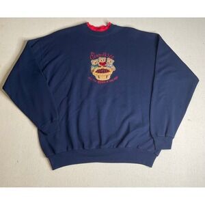 Vintage Teddy Bear Embroidery Sweatshirt Vintage My Grandkids Pullover Crewneck